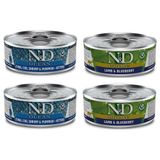 N&D Tahılsız Kuzu ve Ton Balıklı 4x80 gr Yaş Kedi Maması