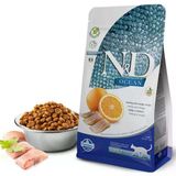 N&D Tahılsız Okyanus Ringa Balığı Ve Portakallı Yetişkin Kedi Maması 1,5 Kg