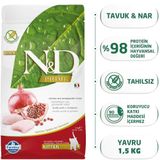 N&D Tahılsız Tavuk ve Narlı Yavru 1.5 kg Kuru Kedi Maması