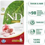 N&D Tahılsız Tavuklu Narlı Yetişkin Açık 1 kg Kedi Maması
