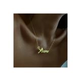 N!da Jewelry 925 Ayar Gümüş Kuaför Tasarım İsimli Kolye