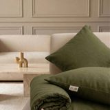 NDC Home Luxury Keten Koltuk Pedi / Şiltesi [kırlentli] - Haki
