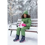 Ndrops YSEYL014 Kız Çocuk Kar Botu Lacivert - Pembe