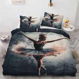 NDXRWDZR Çift Kişilik Nevresim 220 x 240 cm Yetişkin Dansçı Gizli Fermuarlı Nevresim Takımı Yumuşak Anti-Alerji Mikrofiber Nevresim Takımı Nevresim ve 2 Yastık Kılıfı 50 x 80 cm