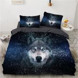 NDXRWDZR Çocuk Tek Kişilik Nevresim 135 x 200 cm Gri Kurt Gizli Fermuarlı Nevresim Takımı Mikrofiber Yumuşak Nefes Alabilir Nevresim Takımı Nevresim Takımı ve 2 Yastık Kılıfı 50 x 80 cm