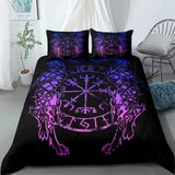 NDXRWDZR Çocuk Tek Kişilik Nevresim 135 x 200 cm Viking Gizli Fermuarlı Nevresim Takımı Mikrofiber Yumuşak Nefes Alabilir Nevresim Takımı Nevresim Takımı ve 2 Yastık Kılıfı 50 x 80 cm