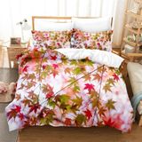 NDXRWDZR King Size Nevresim Takımı Sonbahar Akçaağaç Yapraklı Nevresim Fermuarlı Nevresim Takımı Aldults Çocuklar için Yumuşak Hipoalerjenik Mikrofiber Yorgan Kılıfı 230x220 cm + 2 Yastık Kılıfı 50x75