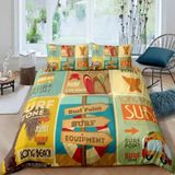 NDXRWDZR nevresim 90 çocuk sörf örtüsü yorgan kızlar için 90 yaşlı yatak yastık kılıfı, yumuşak fermuarlı, nefes alabilen mikrofiber, kuvvetli kılıf, 150 x 220 cm + 2 yastık kılıfı 50 x 80 cm