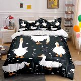 NDXRWDZR Nevresim 90 x 190 Çocuk Beyaz Kaz Tek Kişilik Nevresim Takımı Fermuarlı Rahat Nefes Alabilir Mikrofiber Nevresim ve 2 Yastık Kılıfı 65 x 65 cm