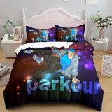NDXRWDZR Nevresim 90 x 190 Hip-Hop Çocuk Nevresim Takımı Tek Kişilik Fermuarlı Rahat Nefes Alabilir Mikrofiber Nevresim ve 2 Yastık Kılıfı 65 x 65 cm