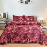 NDXRWDZR Nevresim 90 x 190 Kırmızı Mermer Çocuk Nevresim Takımı Tek Kişilik Fermuarlı Rahat Nefes Alabilir Mikrofiber Nevresim ve 2 Yastık Kılıfı 65 x 65 cm