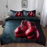 NDXRWDZR nevresim örtüsü yatak 90 çocuk boks eldiveni, kırmızı yorgan, kızlar için 90 kişilik yatak, fermuarlı, yumuşak nefes alabilen mikrofiber, kuvvetli kılıf, 150 x 220 cm + 2 yastık kılıfı 50 x