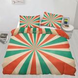 NDXRWDZR Nevresim takımı 220 x 240 retro çizgili nevresim takımı, fermuarlı, kilitli, yetişkinler ve çocuklar için, yumuşak, nefes alan mikro elyaf nevresim + 2 yastık kılıfı 80 x 80 cm