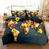 NDXRWDZR Nevresim takımı 220 x 240 yaratıcı kart nevresim takımı, fermuarlı, kilitli, yetişkinler ve çocuklar için, yumuşak, nefes alan mikro elyaf nevresim + 2 yastık kılıfı 80 x 80 cm