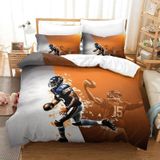 NDXRWDZR Nevresim Takımı 220 x 240 Yetişkin Amerikan Futbolu Nevresim 2 Kişilik Fermuarlı Rahat Nefes Alabilir Mikrofiber Nevresim ve 2 Yastık Kılıfı 65 x 65 cm