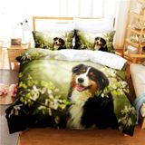 NDXRWDZR Nevresim Takımı 220 x 240 Yetişkin Bernese Dağ Köpeği Nevresim Fermuarlı 2 Kişilik Rahat Nefes Alabilir Mikrofiber Nevresim ve 2 Yastık Kılıfı 65 x 65 cm