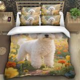 NDXRWDZR Nevresim Takımı 220 x 240 Yetişkin Köpek Peluş Nevresim Fermuarlı 2 Kişilik Rahat Nefes Alabilir Mikrofiber Nevresim ve 2 Yastık Kılıfı 65 x 65 cm