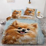 NDXRWDZR Nevresim Takımı 220 x 240 Yetişkin Pomerania Nevresim Fermuarlı 2 Kişilik Rahat Nefes Alabilir Mikrofiber Nevresim ve 2 Yastık Kılıfı 65 x 65 cm