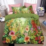 NDXRWDZR Nevresim Takımı 220 x 240 Yetişkin Yeşil Bitki Nevresim Fermuarlı 2 Kişilik Rahat Nefes Alabilir Mikrofiber Nevresim ve 2 Yastık Kılıfı 65 x 65 cm