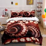 NDXRWDZR nevresim takımı 90 çocuk ahtapotu yorgan yatak 90 yaşlı kızlar için çocuklar için fermuarlı yumuşak nefes alabilen mikrofiber nordik kılıflar 150 x 220 cm + 2 yastık kılıfı 50 x 80 cm