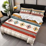 NDXRWDZR nevresim takımı 90 çocuk etnik tarzı yorgan kızlar için 90 yaş yatağı fermuarlı yumuşak nefes alabilen mikrofiber nordik kılıflar 150 x 220 cm + 2 yastık kılıfı 50 x 80 cm