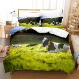 NDXRWDZR nevresim takımı 90 çocuk inek yorgan yatak 90 yaş yatak kızlar için fermuarlı yumuşak nefes alabilen mikrofiber nordik kılıflar 150 x 220 cm + 2 yastık kılıfı 50 x 80 cm