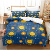 NDXRWDZR Nevresim takımı 90 yaşlı çocuk güneş mavisi yorgan kızlar için 90 yaş yatağı fermuarlı yumuşak nefes alabilen mikrofiber nordik kılıflar 150 x 220 cm + 2 yastık kılıfı 50 x 80 cm