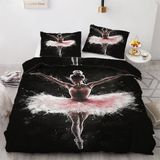 NDXRWDZR nevresim takımı yatak 90 bale siyah yorgan yatak 90 yaş kızlar için çocuklar için fermuarlı yumuşak nefes alabilen mikrofiber nordik kılıflar 150 x 220 cm + 2 yastık kılıfı 50 x 80 cm