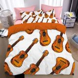 NDXRWDZR nevresim takımı yatak 90 çocuk gitar yorgan yatak 90 yaşlı kızlar için fermuarlı yumuşak nefes alabilen mikrofiber nordik kılıflar 150 x 220 cm + 2 yastık kılıfı 50 x 80 cm