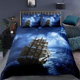 NDXRWDZR nevresim takımı yatak 90 deniz mavisi yorgan kızlar için 90 yaş yatak çocuk fermuarlı yumuşak nefes alabilen mikrofiber nordik kılıflar 150 x 220 cm + 2 yastık kılıfı 50 x 80 cm