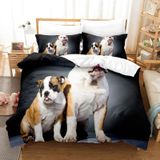 NDXRWDZR nevresim takımı yatak örtüsü 90 çocuk Fransız Bulldog Yorgan Kızlar için 90 Yatak Çocuklar için Fermuarlı Yumuşak Nefes Alabilir Mikrofiber Nordik Kılıf 150 x 220 cm + 2 Yastık Kılıfı 50 x 80