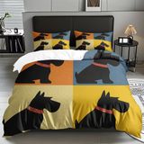 NDXRWDZR Nordik örtüler yatak 135 köpek sosis nevresim takımı, çocuklar için, yetişkinler için, fermuarlı, yumuşak nefes alabilen mikrofiber kuvvetli kılıflar 220 x 220 cm + 2 yastık kılıfı 50 x 80 cm