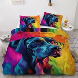 NDXRWDZR Süper King Boy Nevresim Takımı Danua Nevresim Fermuarlı Kapamalı Yatak Örtüsü Aldults Çocuklar için Yumuşak Nefes Alabilir Mikrofiber Kılıf 260x220 cm + 2 Yastık Kılıfı 50x75 cm