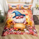 NDXRWDZR Tek Kişilik Nevresim Takımı Çocuklar için Cüce Nevresim Takımı, Yumuşak Hipoalerjenik Mikrofiber Nevresim Kılıfı, Fermuarlı 1 Nevresim 135x200 cm + 2 Yastık Kılıfı 50x75 cm