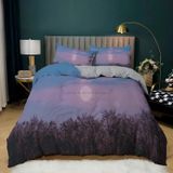 NDXRWDZR Tek Kişilik Nevresim Takımı Sunrise Nevresim Çocuklar için Yumuşak Hipoalerjenik Mikrofiber Nevresim Kılıfı, Fermuarlı 1 Nevresim 135x200 cm + 2 Yastık Kılıfı 50x75 cm