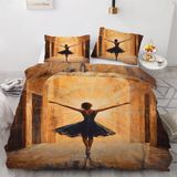 NDXRWDZR Yatak Örtüsü 135 Bale Altın Yatak Takımı, Çocuklar için Yetişkinler için Fermuarlı Yumuşak Nefes Alabilir Mikrofiber Nordik Kılıflar 220 x 220 cm + 2 Yastık Kılıfı 50 x 80