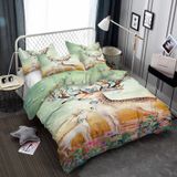 NDXRWDZR Yatak Örtüsü 135 geyik yatak takımı, çocuklar için yetişkinler için, fermuarlı yumuşak, nefes alabilen mikrofiber, kuvvetli kılıf, 220 x 220 cm + 2 yastık kılıfı 50 x 80 cm