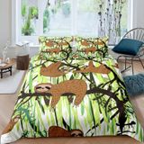 NDXRWDZR Yatak Örtüsü Yatak 135 Tembel Nevresim Takımı, Çocuklar Yetişkinler için Fermuarlı Yumuşak Nefes Alabilir Mikrofiber Nordik Kılıflar 220 x 220 cm + 2 Yastık Kılıfı 50 x 8