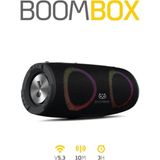 Ne Alırsan Ucuz Boombox Bluetooth Hoparlör Hi-Fi Ses Bo.mbası Radyo 30W Çift Bass USB Hafıza Kartı Aux LED Işıklı 333X140X144 mm