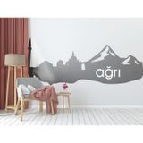Ne Verelim Size Ağrı Sitüel Duvar Özel Sticker - Ağrı Sitüel Duvar Özel Sticker Dekoratif Odası Duvar Özel Sticker Duvar Süsü 60X25