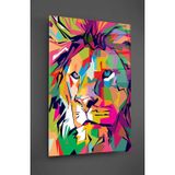 Ne Verelim Size Aslan Pop Art Cam Tablo