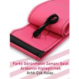 Ne Verelim Size Audi Q5 Pembe Özel Süper Deri Siyah Yüzüklü Dikişli Direksiyon Kılıfı