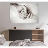 Ne Verelim Size Baba Bebek Elleri Cam Tablo, Bebek Tablo, Çocuk Odası Tablo,Duvar Dekor,Büyük Tablo, Cam Duvar Tablo