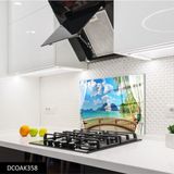 Ne Verelim Size Cam Ocak Arkası Koruyucu | Balkon ve Deniz