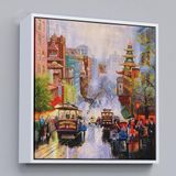 Ne Verelim Size Çerçeveli Aşağı California Sokak Gelen Nob Hill Thomas Duvar Tablosu-5825