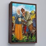 Ne Verelim Size Çerçeveli Atatürk Annesi Zübeyde Hanımın Elini Öperken Duvar Tablosu-6302