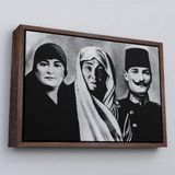 Ne Verelim Size Çerçeveli Atatürk Portre Tablosu Mustafa Kemal Atatürk Dikdörtgen Dekoratif Kanvas Tablo-136