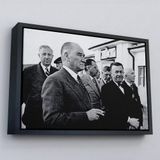 Ne Verelim Size Çerçeveli Atatürke Bakan Şükrü Kaya Dekoratif Duvar Tablosu-6637