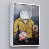 Ne Verelim Size Çerçeveli Bar Masasında İçen Adam Tablo-7902