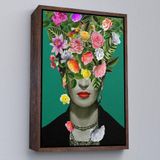 Ne Verelim Size Çerçeveli Çiçek Başlı Ünlü Ressam Portresi Kanvas Tablo-5131